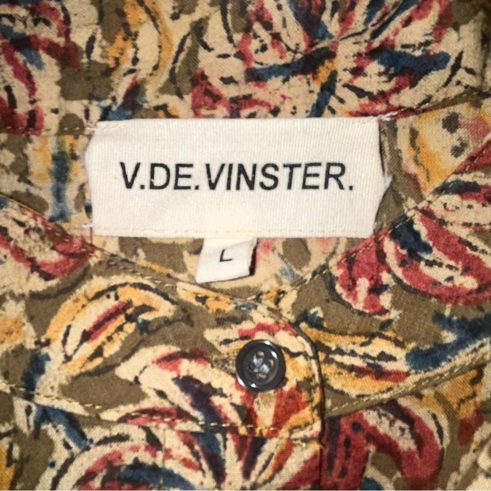 V.DE.VINSTER. Cotton Blouse‎ women’s size L - Picture 6 of 8